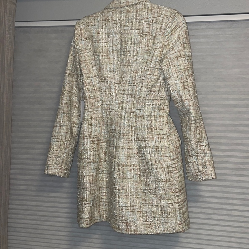 New Jason Wu Tweed Long Sleeve Blazer Jacket - Picture 13 of 16